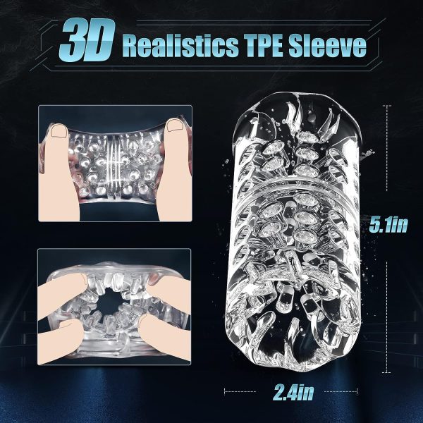 High Tech Open-Ended 7 Rotating Thrusting Male Stroker