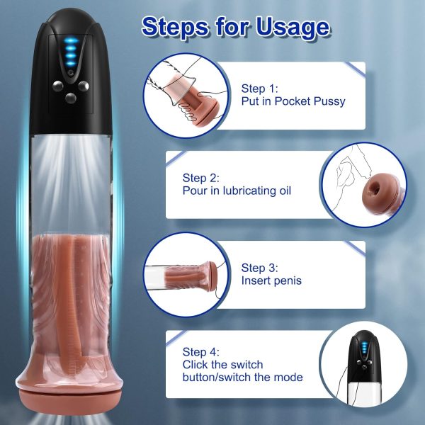 AUTOBOT Visualization Powerful Sucking Penis Pump Masturbator