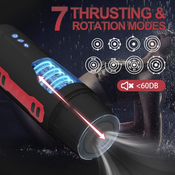 Smart Moan Hands Free 7 Stretch Rotation Masturbator