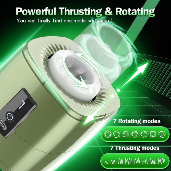 Magic Box 2 in 1 Masturbator with 7 Thrusting & Rotating Modes