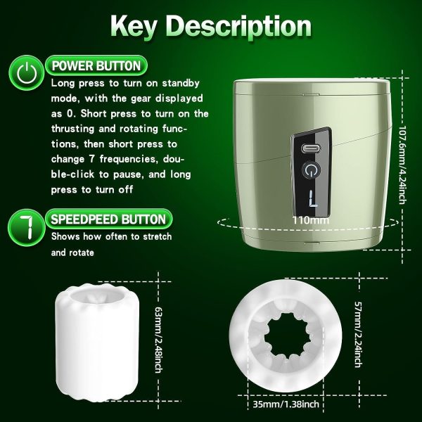 Magic Box 2 in 1 Masturbator with 7 Thrusting & Rotating Modes