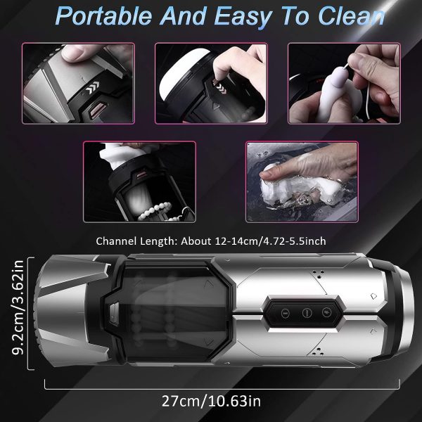 XSPACE 7 Thrusting Vibrating Powerful Masturbator