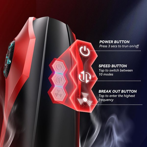 Car-Shaped Climax Masturbator with 10 Thrusting 10 Spinning Modes