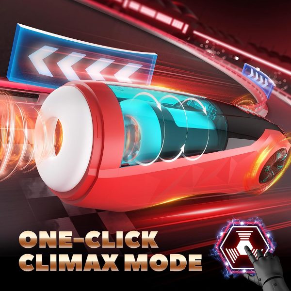 Car-Shaped Climax Masturbator with 10 Thrusting 10 Spinning Modes