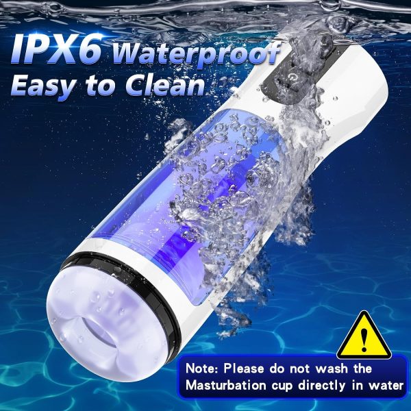 KINKY PLANET Upgraded 6 in 1 Intelligent Heating Masturbator