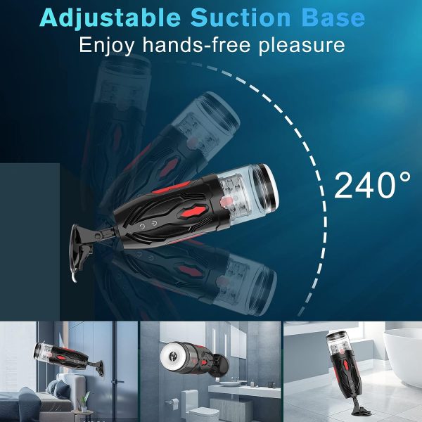 Powerful Pleasure Oral Masturbator Cup with 7 Telescopic Rotating
