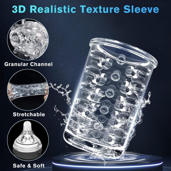 Powerful Pleasure Oral Masturbator Cup with 7 Telescopic Rotating