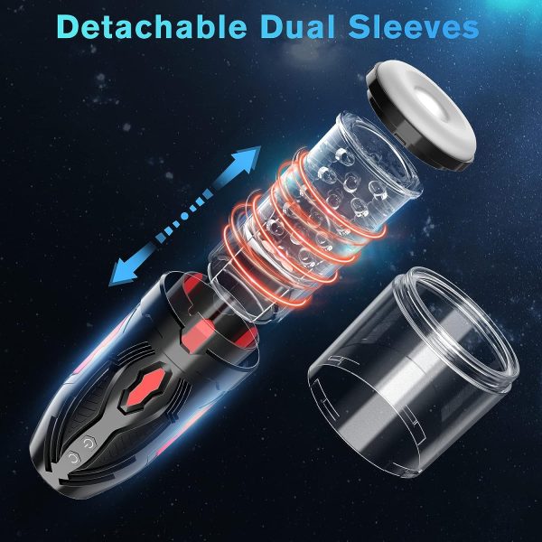 Powerful Pleasure Oral Masturbator Cup with 7 Telescopic Rotating