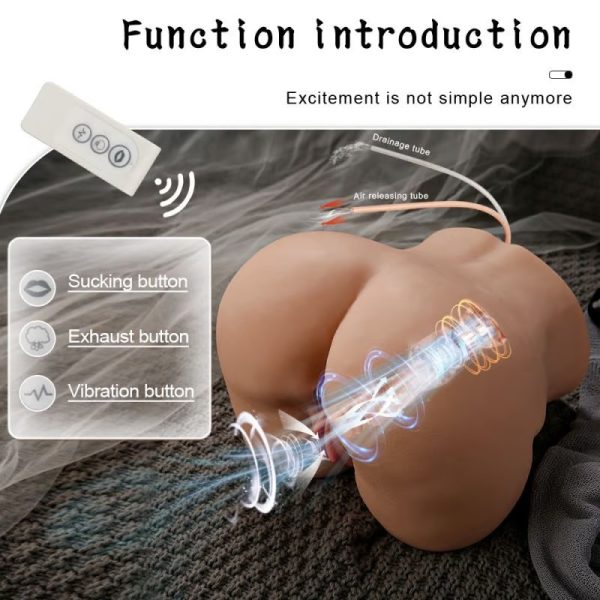 KINKLOVE Suckting and Vibrating Lifelike Butt Masturbator