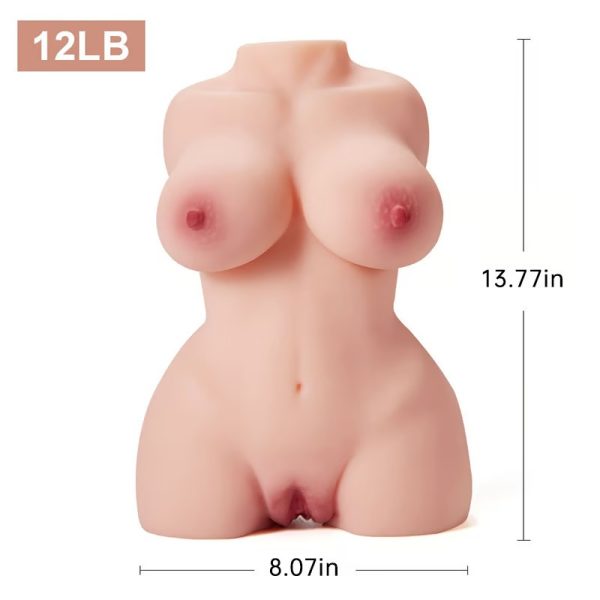Male Masturbator Torso Bigger Size with 3 in 1 anus vagina and breasts