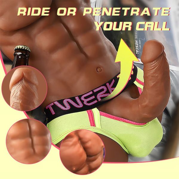 Muscular Man Realistic Masturbator with Sexy Pecs Perfect Abs Realistic Skin and Veins