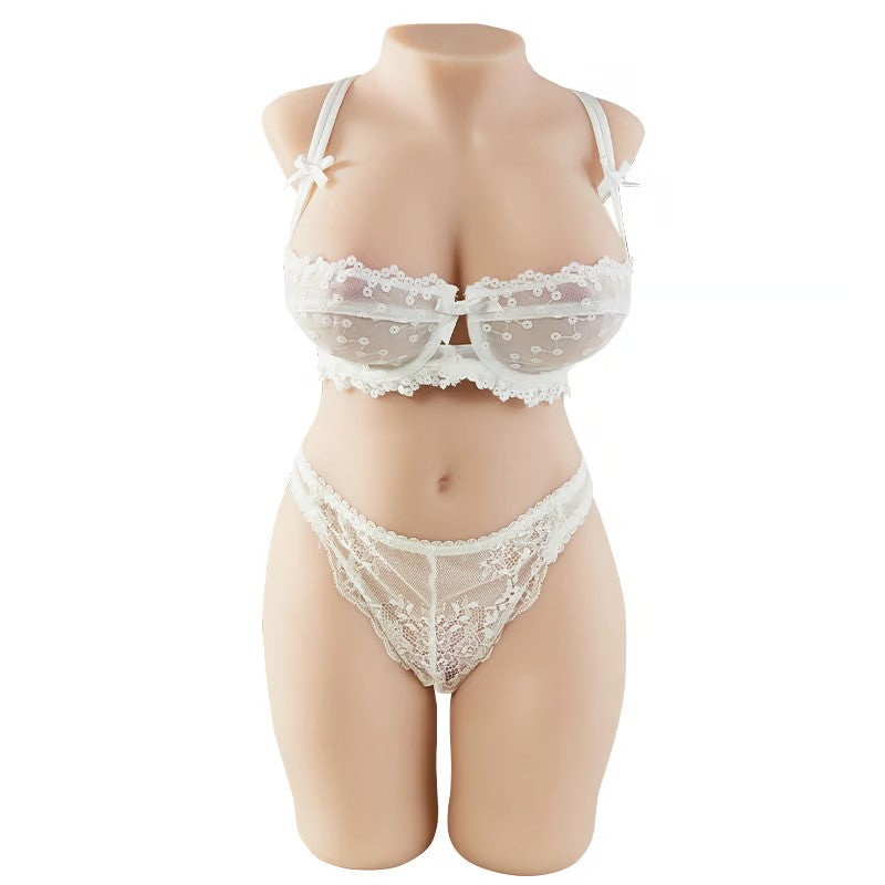 Realistic Tender Male Masturbator with E Cup Breasts Plump Full Clitoral Area