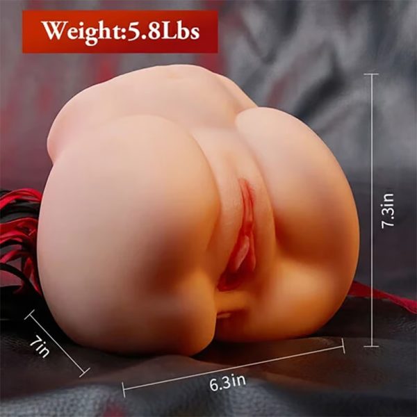 KINKLOVE Masturbators Realistic Adult Toys with Twin Tunnels Full of Folds