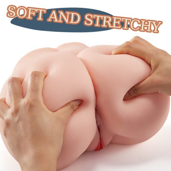 Life Sized Realistic Masturbator with 2 in 1 Vagina & Anus