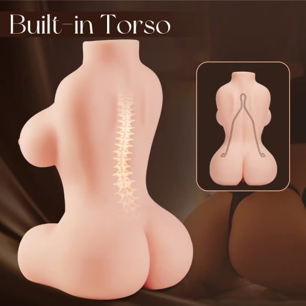 3 in 1 Realistic Adult Masturbator torso with Luscious Life like Boobs Vagina and Anal