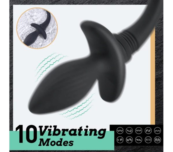 KINKLOVE Wagging Tail 10 Vibrating Anal Toy