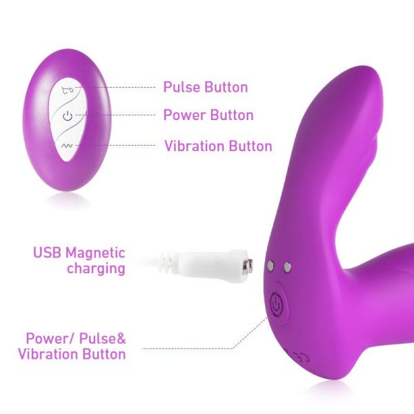 Angel 3 In 1 Prostate Anal Stimulator 10 Vibrating 10 Pulsing