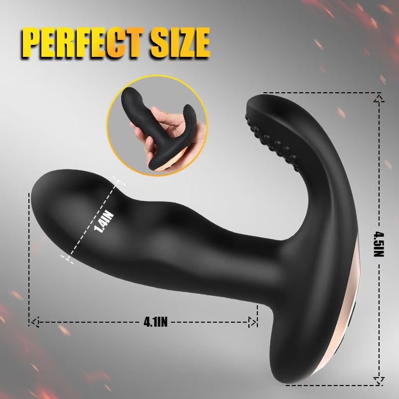 Partner Ergonomic Dual Vibration Anal Vibrator with Penis Ring