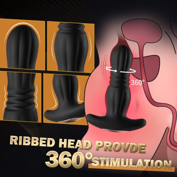 KINKLOVE Spiral Head 7 Thrusting Vibrating Anal Vibrato