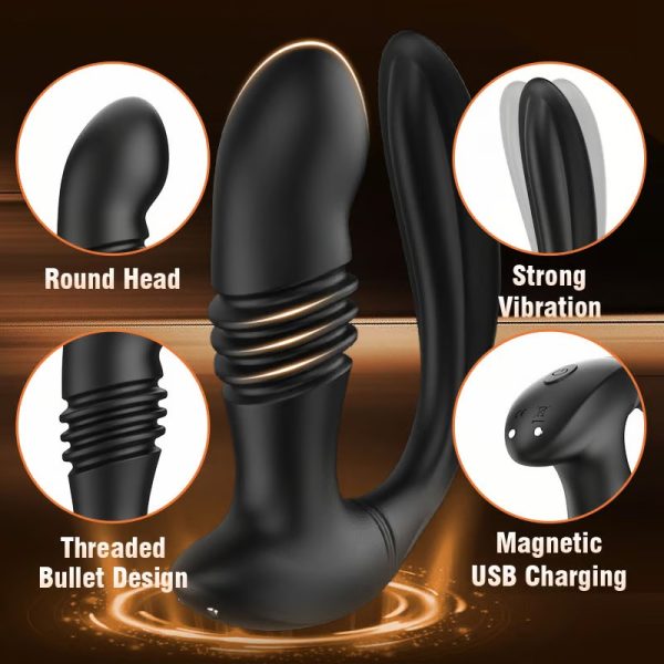 KINKLOVE Adam Thrusting Vibrating Dual Probe