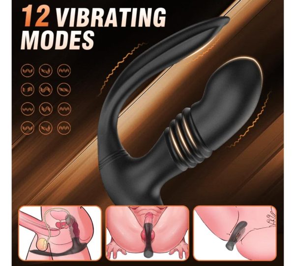 KINKLOVE Adam Thrusting Vibrating Dual Probe