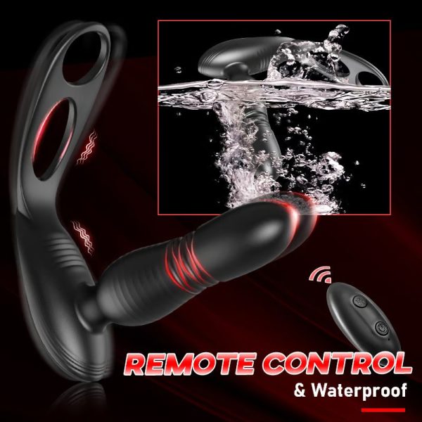 KINKLOVE Master Thrusting Vibrating Dual Ring Prostate Massager