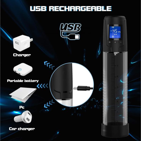 2-in-1 Sucking Masturbator and Vacuum Pump 6 Suctions 10 Vibrations Detachable Vibrator