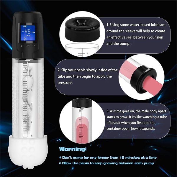 2-in-1 Sucking Masturbator and Vacuum Pump 6 Suctions 10 Vibrations Detachable Vibrator