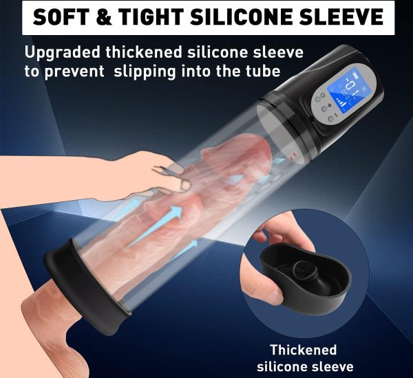 Instant Boost Penis Pump with 2 Modes 4 Suction Intensities and Bonus Accessories
