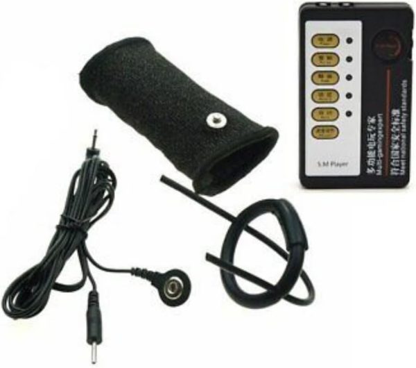 Male Electric Shock Power Box Kit 3 Modes Adjustable Strength