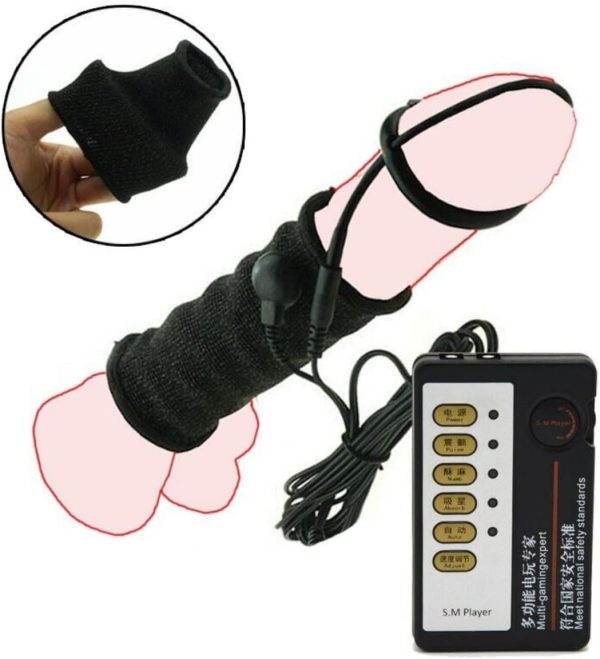Male Electric Shock Power Box Kit 3 Modes Adjustable Strength