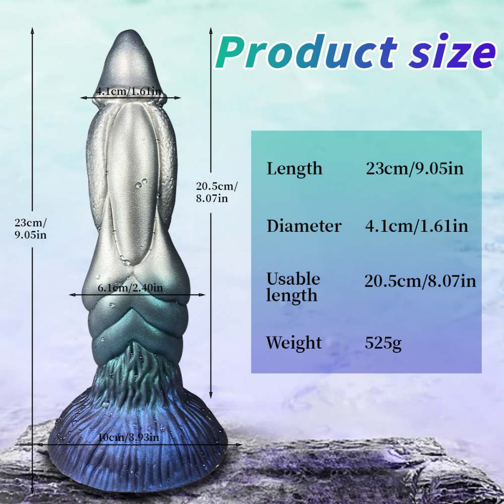 Lunar Beast Alien Anal Prostate Dragon Dildo 9 Inch