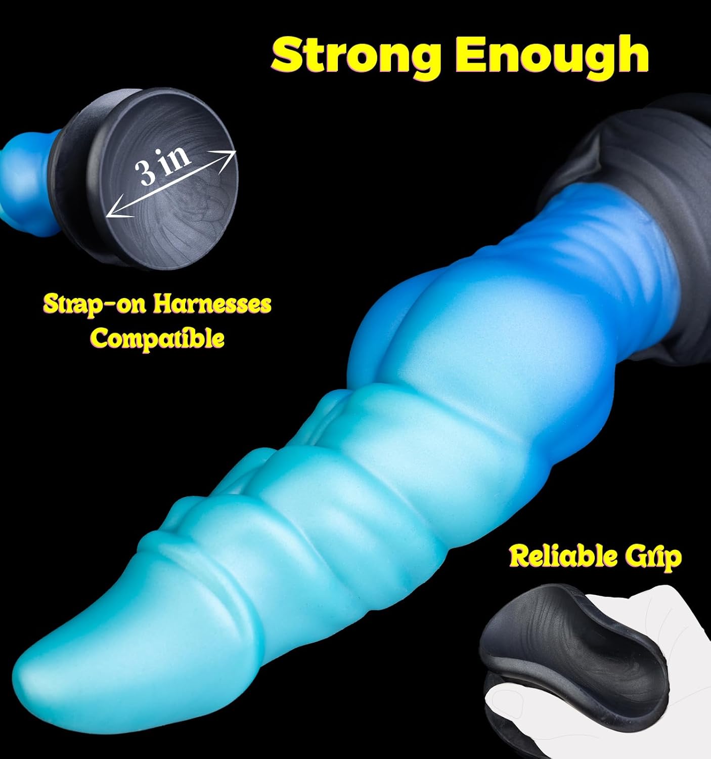 11" XL Girthy Giant Alien Dragon Dildos with Large Suction Cup
