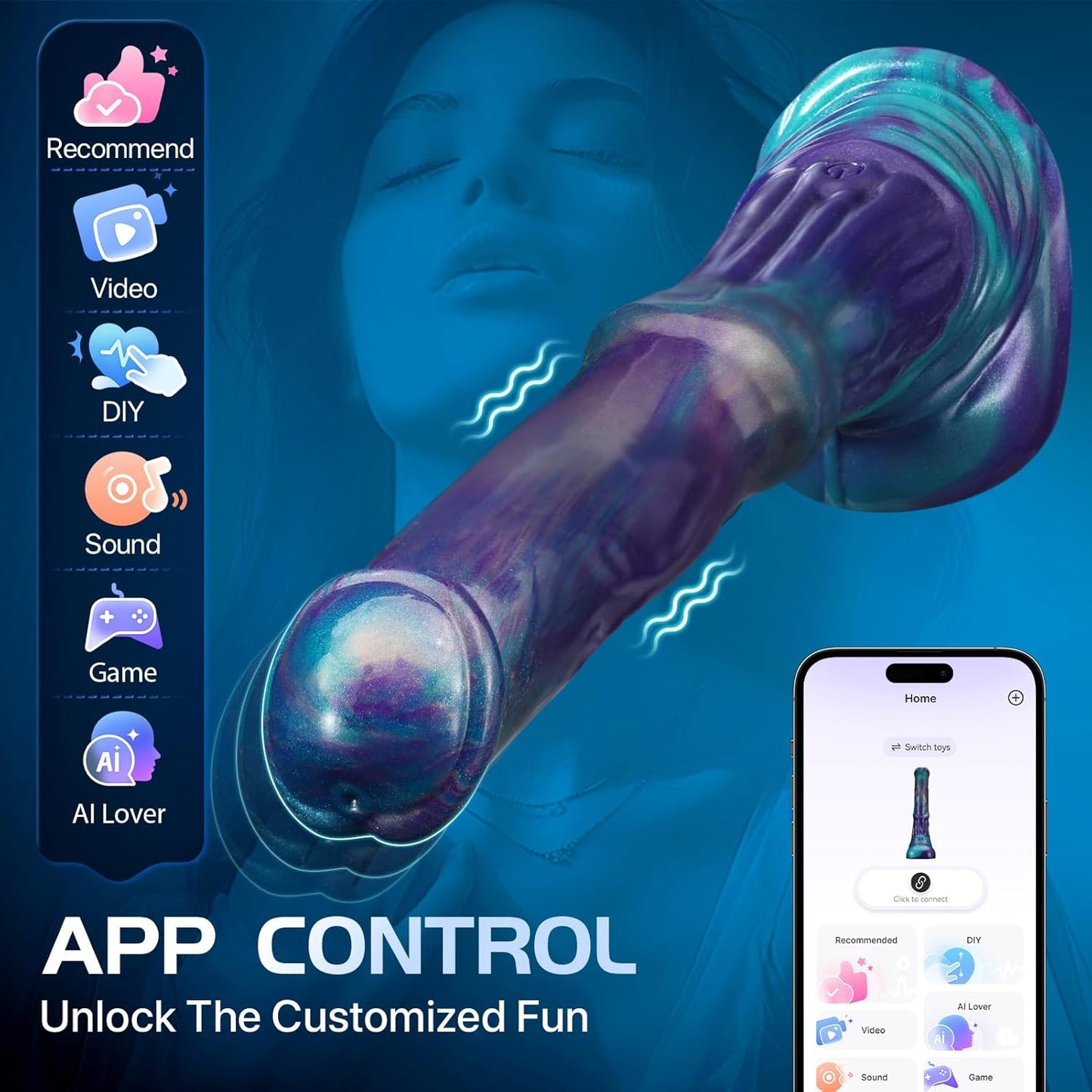 Suction Cup Creature Thrust Vibrating Mega Dragon Dildo 11.8"