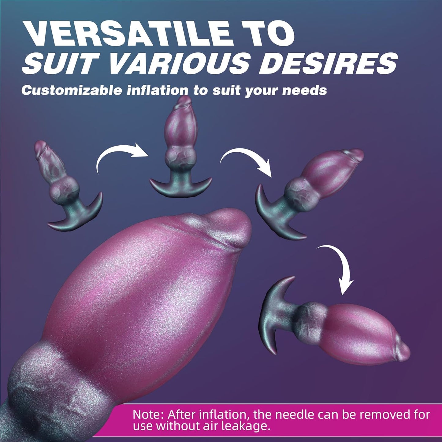 Giant Stretcher Trainer Inflatable Butt Plug Dildo