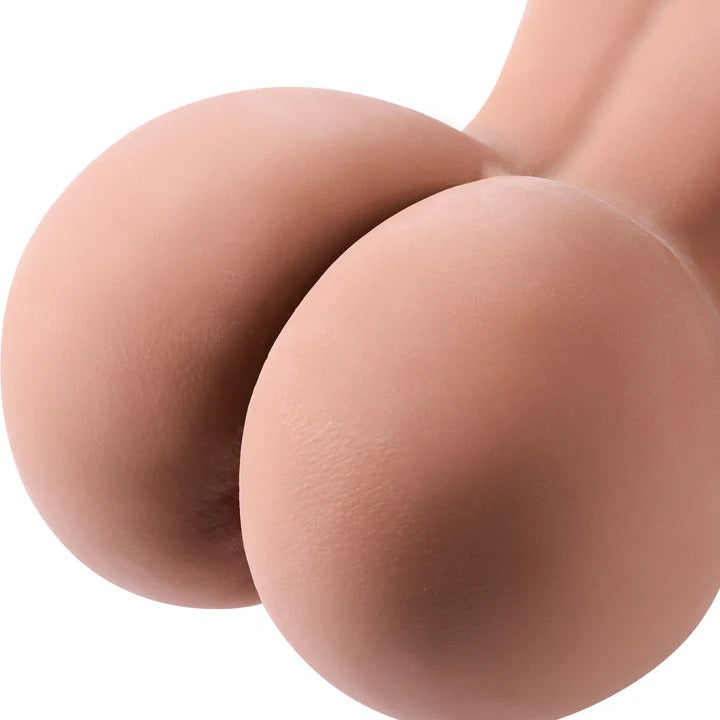 Tan Lucy Realistic Torso Sex Doll Fuckable Tits Sex Toy 8.8lb