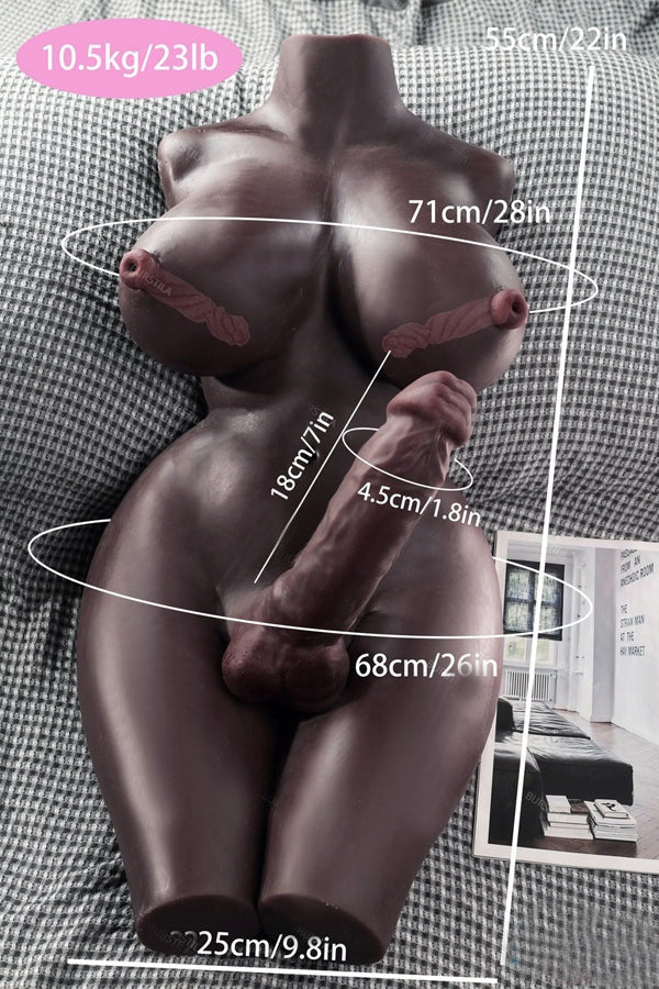 Celeste Trans Sex Doll with Big Flexible 360° Penis Soft Boob 23 LB