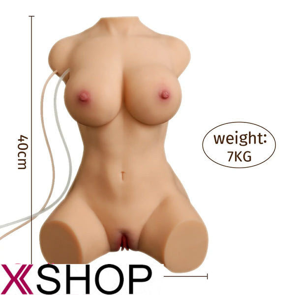 Merida Sucking Vibrating Big Boobs AI Sex Doll Torso 15.43LB