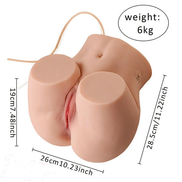 Minian Vibrating Sucking Torso Sex Doll 13.22 LB