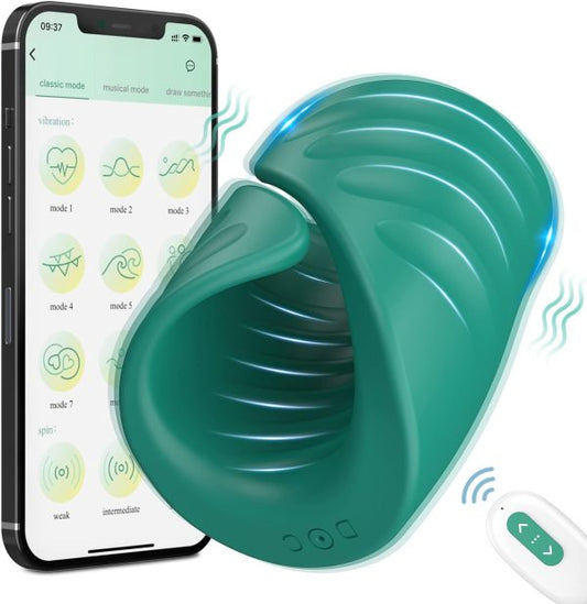 3 in 1 Adjusted APP Controll Trainer Masturbator 2 Open-Ended Flexible Wings