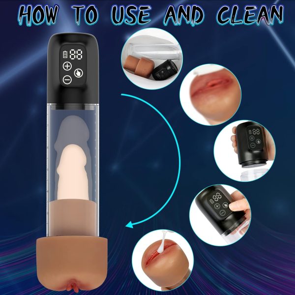 Super Quiet LCD Display Smart Penis Pump