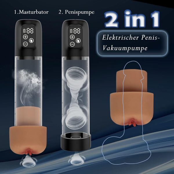 Super Quiet LCD Display Smart Penis Pump