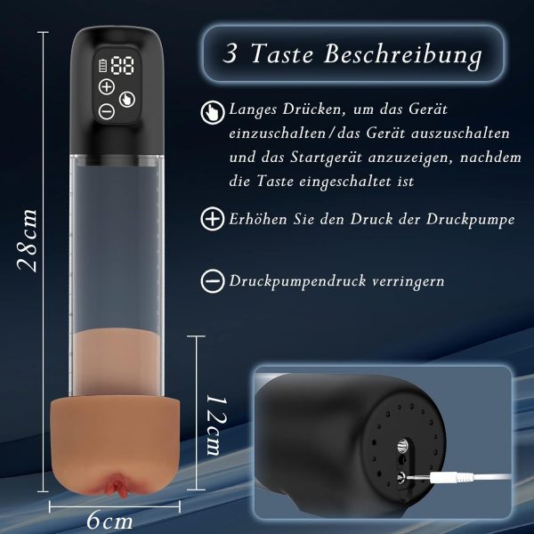 Super Quiet LCD Display Smart Penis Pump