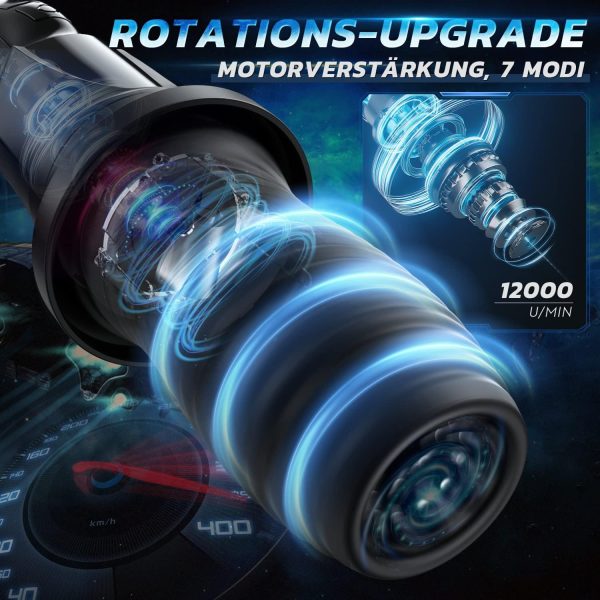 X-Pleasure 360° Wrapping Sensation 7 Rotating 7 Vibrating Masturbator