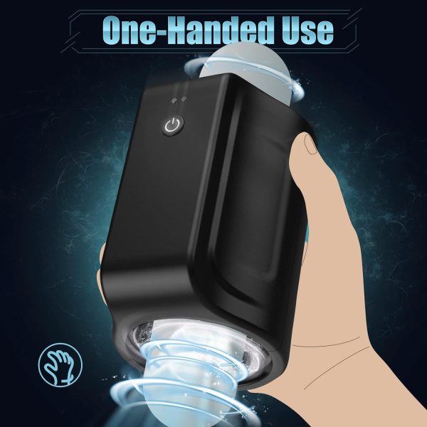 High Tech Open-Ended 7 Rotating Thrusting Male Stroker