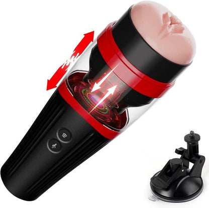 LOVECRAZY 360° Spinning 7 Thrusting Hands-Free Stroker