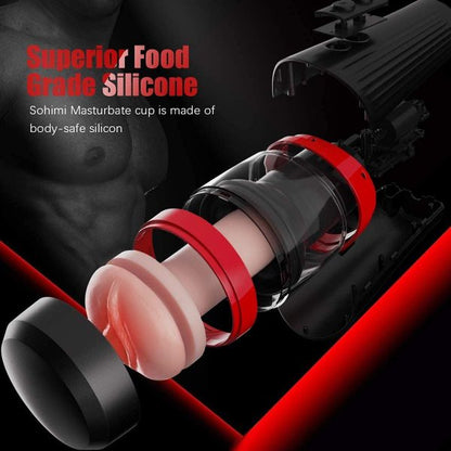 LOVECRAZY 360° Spinning 7 Thrusting Hands-Free Stroker