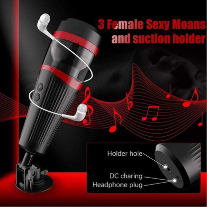 LOVECRAZY 360° Spinning 7 Thrusting Hands-Free Stroker