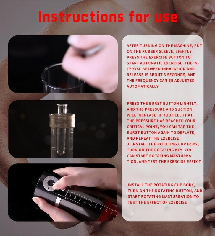 MAN Electric Training Masturbator with Vibrating Sucking Modes