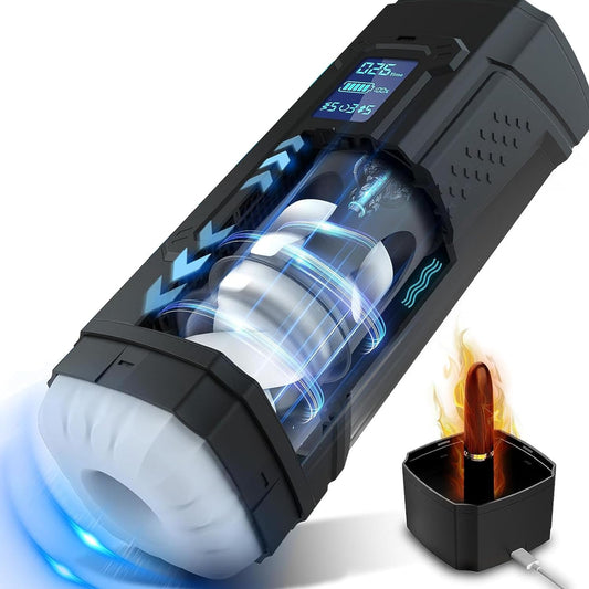 Innovative Heating Cover 6 in 1 Blowjob Masturbator